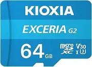 KIOXIA KLMEB064G Formerly Toshiba Memory MicroSD, UHS-I U3, V30, Class 10, Maximum Read Speed of 100MB/s, Nintendo Switch Operation, Certified Domestic Support, Genuine Product, 5 Years Manufacturer's
