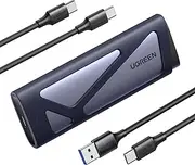 UGREEN M.2 NVMe SATA SSD Enclosure 10Gbps USB 3.2 Gen 2 for M and M&B Key Solid State Drive External Case Support UASP & Trim in Size 2230/2242 /2260/2280 SSDs