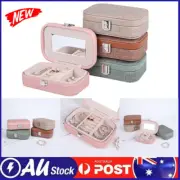 Portable Jewelry Organizer Display Case Boxes Necklace Ring Travel Jewelry Box