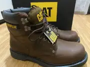 CAT Men Second Shift 6” Boot Brown, Size: 12 NWB