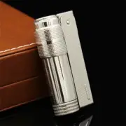 Cool Unique Lighter Gasoline Flint Windproof Stainless Cigar Flame Butane Jet