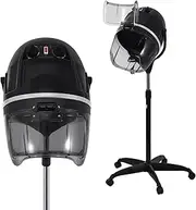 Professional Standing Hair Dryer with Hood, 950W Salon Hair Dryers,Temperature 0-167℉,Adjustable Height 360° Wheels, Fast Hair Drying Low Noise, Timer 0-60 Min, for Salon Home