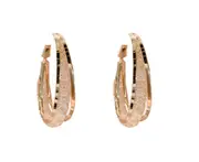 E13 Grid Shiny Dangler Earrings Hook Korean Alloy Ear Jewelry for Girls Women Decorative Party Wedding