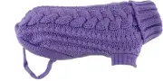 Huskimo French Knit Dog Jumper, Lavender, 40cm
