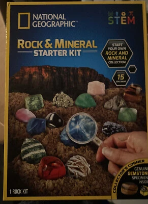 National Geographic Impulse 10 Rocks + Mineral Starter , NIB, STEM, ROCK KIT