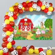 Farm Animals Theme Party Decorations Backdrop Banner Farmhouse Balloon Arch