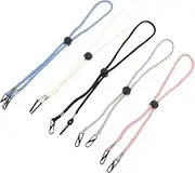 10pcs Rope Lanyards Adjustable Holder Safety Holder Ear Saver Anti-lost Cover Lanyard Hanging Rope Hanger Hat Lanyard Polyester