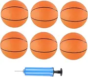 1Set Inflatable Basketball Balls Pump for Indoor Outdoor Play Lightweight Present for Boys Fun Activity