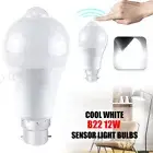 Auto B22 Globe PIR Smart Bulb Motion Sensor LED Bulb Energy Saving Light ON/OF