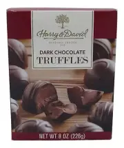 Harry & David Dark Chocolate Truffles - 8 oz Gift Box