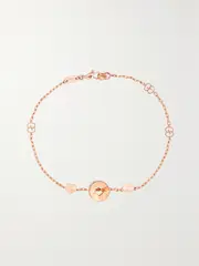 [Gucci] Gucci - Icon Heart 18-karat Rose Gold Bracelet - 16 16 Gold