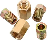 Complete Brake Line Accessory Set Pcs Threaded Fitting Kit for Truck Repair Nickel Oil Pipe Compatible Quick Installment Brass Fittings