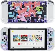 YOCORE Cute Protective Case Compatible with Nintendo Switch OLED - Shock-Absorption and Anti-Scratch Slim Cover Case with Ergonomic Design for Switch OLED - Cybergirl