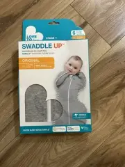 Love To Dream Swaddle Up 1.0 TOG Gray Sleep sack size Small New Open Box