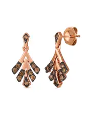Le Vian 14K Rose Gold 0.24 ct. tw. Diamond Natural Colored Earrings