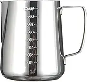ZONADA Stainless Steel 304 Milk Frothing with Volumetric Marks Coffee Pitcher 350ml 550ml 1000ml (550ml)