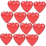 Totority 12pcs Heart Storage Boxes Valentine Day Candy Packaging Decorative Ornaments Cute Heart Shaped Favor Shells for Organizing Items Party Decorations
