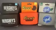 Lot Of 3 Squeaky Vinyl Dog Toys Reese's Peanut Butter Cup Hersheys York NEW