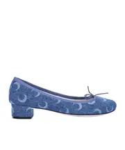 MOON LASER DENIM BALLET SHOES 40,41 Blue