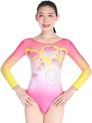 [Zagitova] Gymnastics Leotards for Girls Long Sleeve Leotard For Women Gymnastics Outfit Breathable Dance Unitard