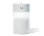 260ML Air Humidifier Ultrasonic Mini Aromatherapy Diffuser Portable Sprayer USB Essential Oil Atomizer LED Lamp for Home Car - white