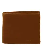 [PIERRE CARDIN] Rustic Leather Bi-Fold Wallet in Chestnut