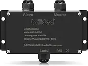 HAPS-01DE-B Switching Station for Mains Priority Switching briidea Mains Priority Switch Motorhome 16 A 230 V, Switching Station 16 A for Camping Shore Power Inverter, Car, Boat, Outdoor, Solar, Black
