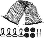 CVUTOVO Truck Bed Net Automotive Cargo Net for SUV and Trailer Double Car Roof Luggage Storage Easy Installation Durable Heavy Duty Design for Camping and Organizing