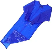 [jojofuny] Long Sleeve Blouse Apron Lab Gown Slaughterhouse Work Workwear for Men and Women Oil-proof Workwear Working Clothing Oilproof Workwear Waterproof Work Clothing Lab Coats Blue Pvc