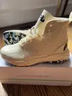 APL Mens Techloom Defender Size 7.5 Vanilla/Midnight/Ice Blue High Top Shoes NIB