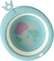 CIYODO Portable Collapsible Washing Basin Face Tub Cute Cartoon Design for Newborn Bathing Foot Washing Lightweight Easy to Store
