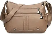 [VOLGANIK ROCK] Women Shoulder Handbag RFID Roomy Crossbody Purse Lightweight Pocketbook Ladies Hobo Fashion Tote Top Handle Satchel