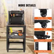 Heavy Duty Planer Stand Adjustable Height 100lbs Capacity Mobile Work Table