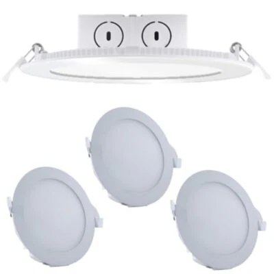 4Pack 6" LED Round Recessed Flush Mount Downlight, 2700K, 11.6W(65W), 800LM 120V
