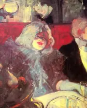 In the particular cabinet by Toulouse Lautrec Giclee Print Repro on Canvas