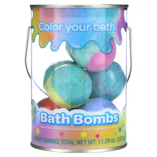 [iHerb] Crayola 沐浴炸彈，葡萄醬，鐳射檸檬，棉花糖和泡泡糖香味，8 個沐浴炸彈，11.29 盎司（320 克）