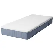 VITMÅSEN pocket sprung mattress, with latex extra firm/light blue, Single
