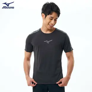美津濃 MIZUNO 男款路跑短袖T恤 J2TA000363 (椒紅)
