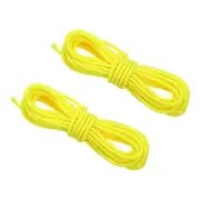 2pcs Archery D Loop Rope 10 FT, Bow String Release Nocking Loop, Yellow