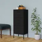 Steel Storage Cabinet Black Industrial Drawers Cupboard Sideboard Rack Table