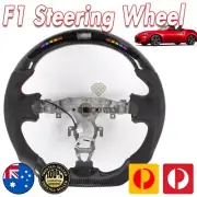 Carbon Fiber LED Shift Lights Display Steering Wheel Suede For Nissan 370z 09-20