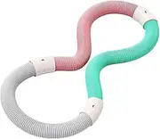 rockible Weighted Fitness Hoop Equipment Portable Entertainment Comfortable Abdomen Fitness Circles 160cm for Adults Home Travel Gym