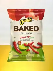 〽️ New Cheetos Baked 50% Less Fat Flamin Hot Limon Crunchy Cheese Cheddar 7.5oz