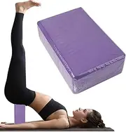 Yoga Blocks And Strap Set | High-Density Non-Slip Foam Block For Pilates, Stretching & Meditation | Fitness Accessories For Balance, Stability & Flexibility | Yoga Props For Home & Studio Workout