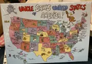 PUZZLE - JIGSAW SPRINGBOK UNCLE SAM'S UNITED STATES OF AMERICA 60 PIECES Sealed