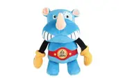 GIGWI ROCK ZOO KING BOXER RHINO PLUS WITH SQUEAKER BUNGEE ARM MEDIUM/LARGE