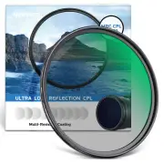 NEEWER 62mm Polarizer Filter， CPL Filter with 30 Layers Nano Coatings Polarizing