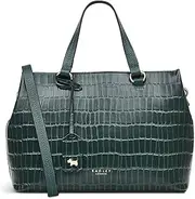 [RADLEY] London Eltham Mews - Faux Croc- Small Leather Satchel Bag for Women, Stylish Crossbody Purse