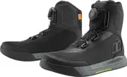 Icon Overlord Vented Motorcycle Boots, black, Size 46 for Men