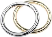 ZJPOJPH SM Metal Penis Ring Penis Bondage Cock Ring Testicle Ring Scrotum Bondage Sex Toys for Men Couples(Gold,30mm)